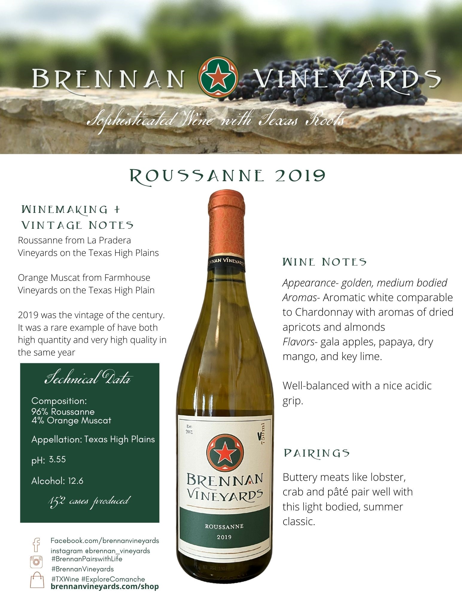 Texas Wine Collective Products Roussanne 2019