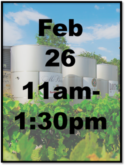 February 26 - 11am-1:30pm