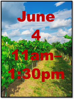 June 4 - 11am-1:30pm