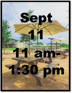 September 11 - 11am-1:30pm