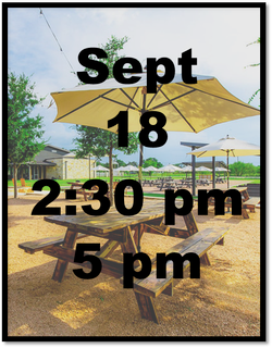 September 18 - 2:30pm-5pm