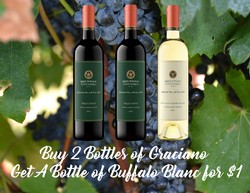 Buy 2 Graciano Get 1 Buffalo Roam Blanc for $1