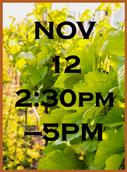 November 12 - 2:30pm-5pm