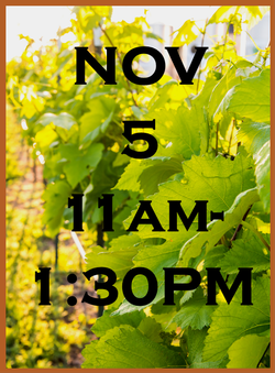 November 5 - 11am-1:30pm