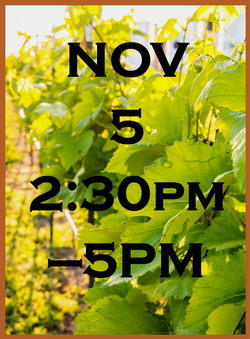 November 5 - 2:30pm-5pm